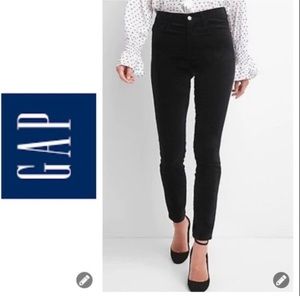 GAP 1969 True Skinny Super High Rise Black Jeans - Sz 24